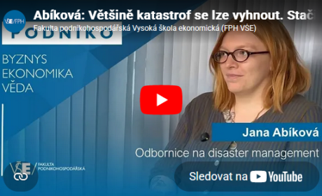 Jana Abíková v Podcastu Podniko: Poučme se z minulých katastrof